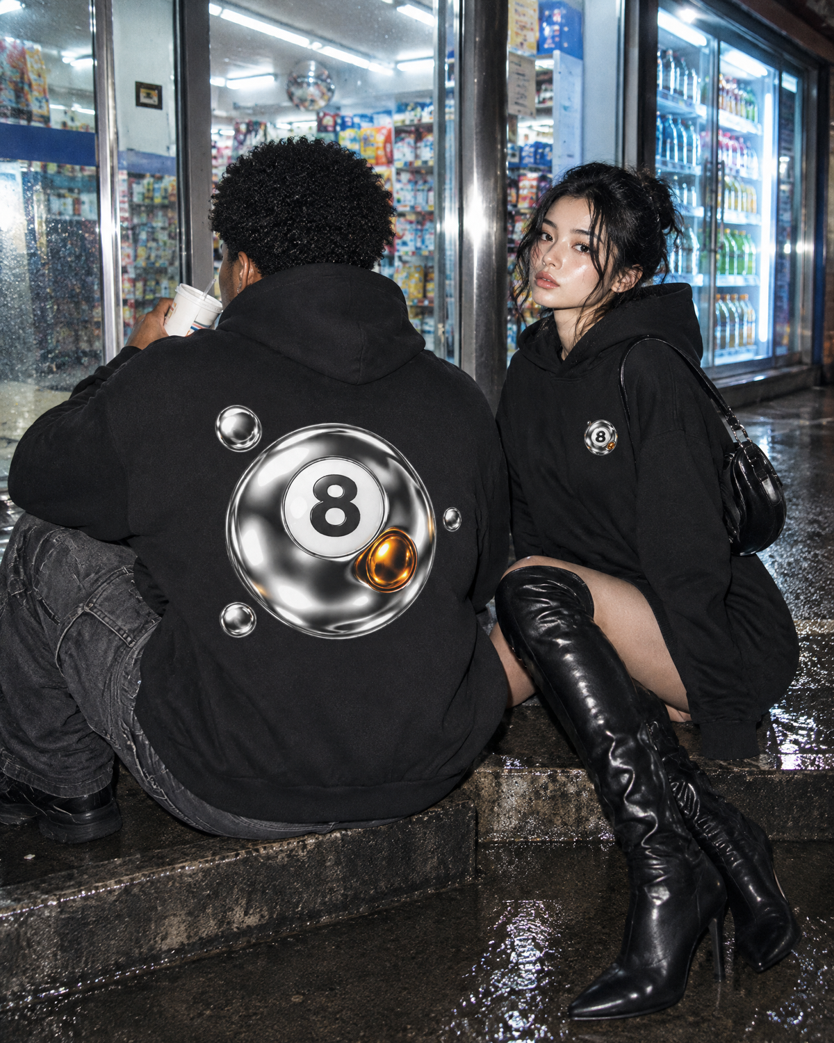 THOTHER Liquid 8 Box Minus Oversized Hoodie