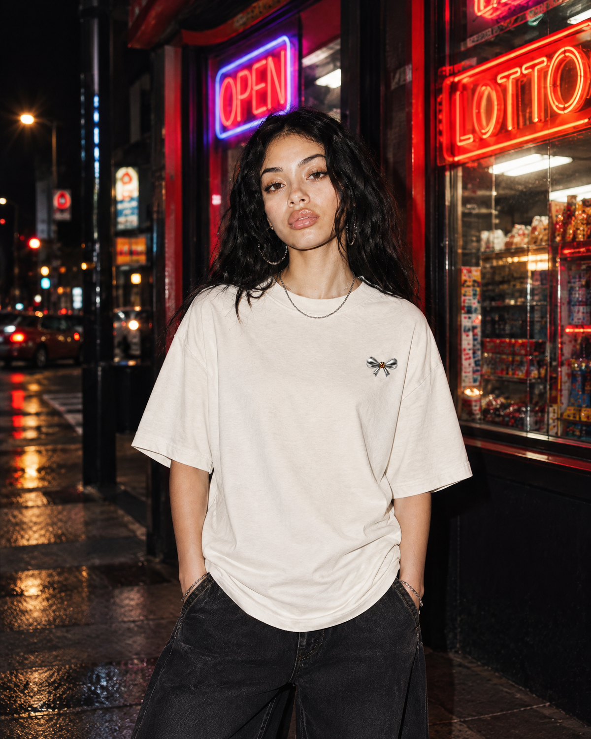 THOTHER Liquid Bow Heavyweight Box Tee