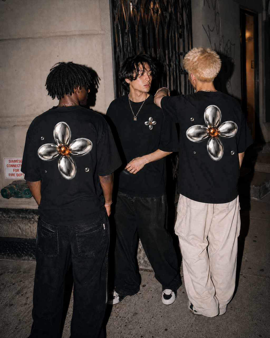 THOTHER Liquid Flower Heavyweight Box Tee