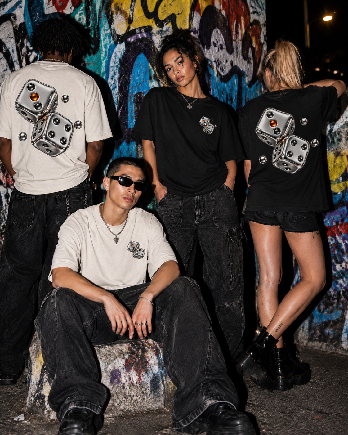 THOTHER Liquid Dice Heavyweight Box Tee