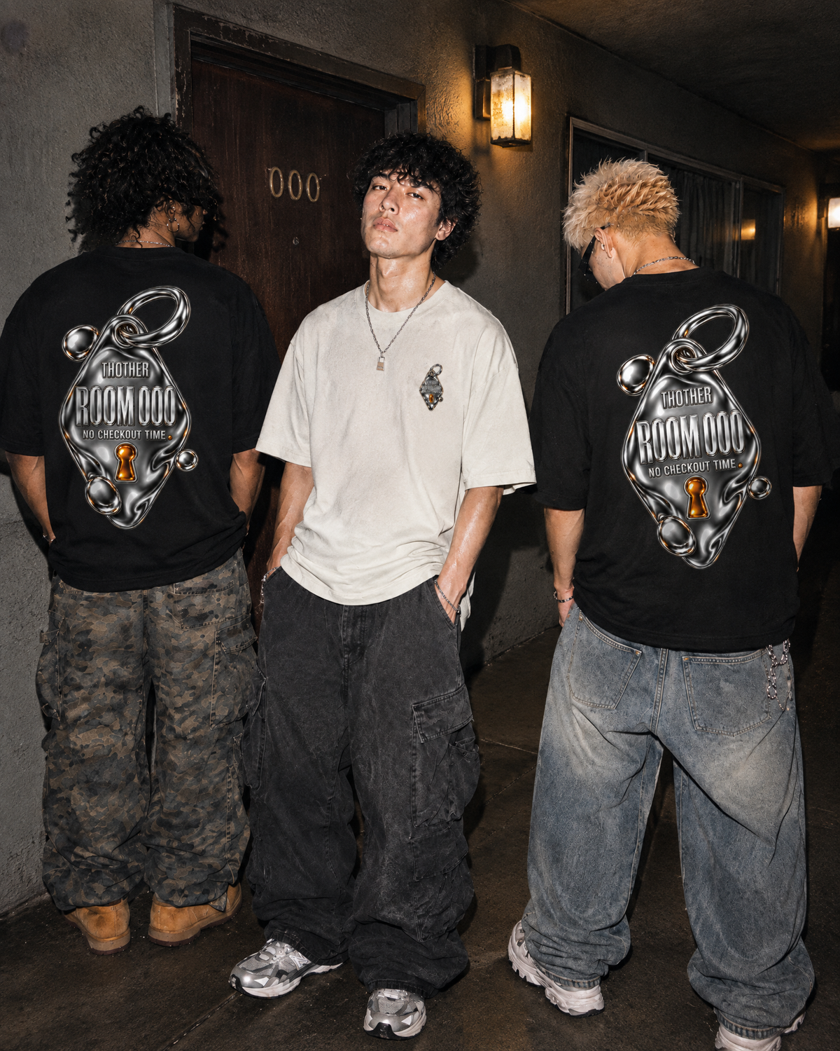 THOTHER Liquid Motel Key Heavyweight Box Tee