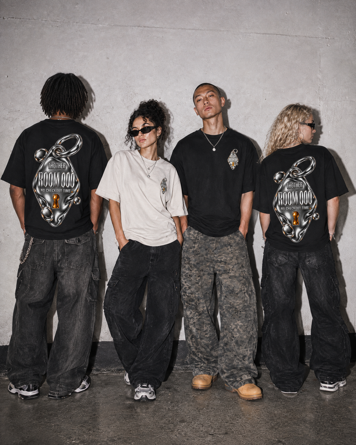 THOTHER Liquid Motel Key Heavyweight Box Tee
