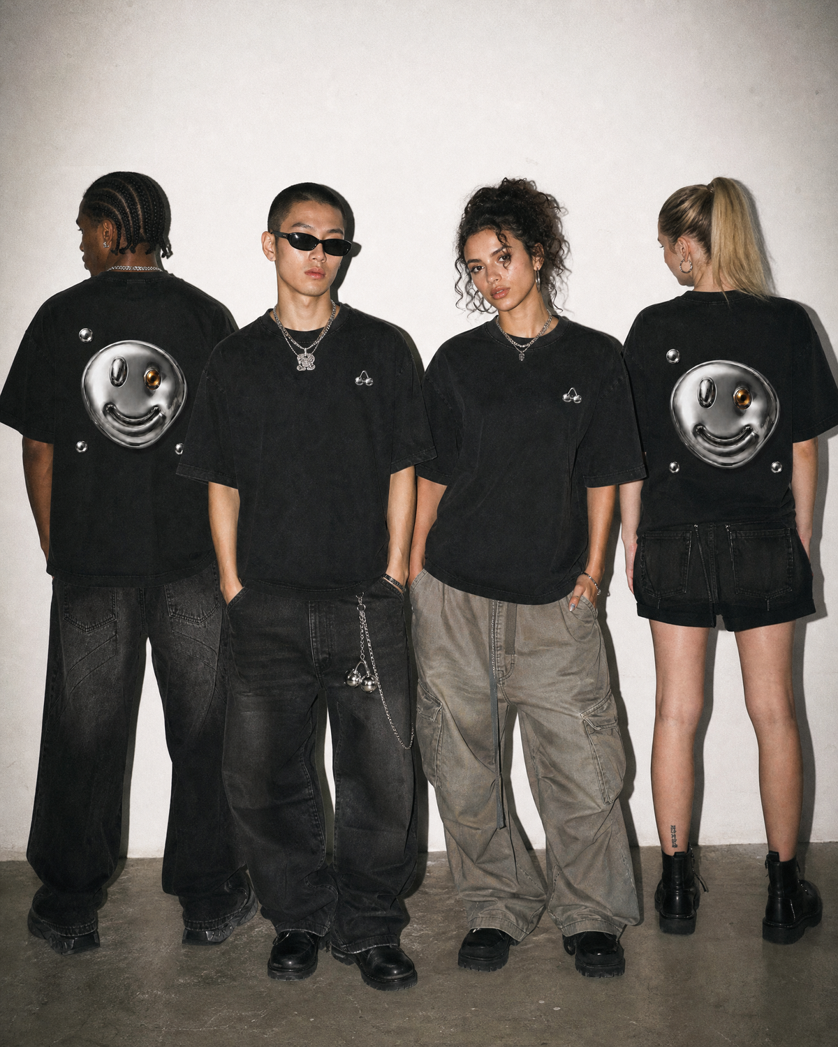 THOTHER Liquid Smiley Heavyweight Box Tee