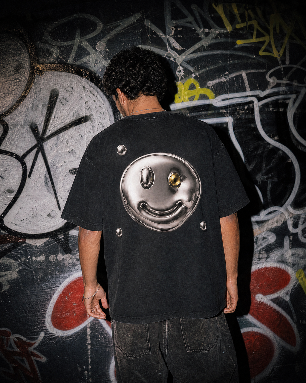 THOTHER Liquid Smiley Heavyweight Box Tee